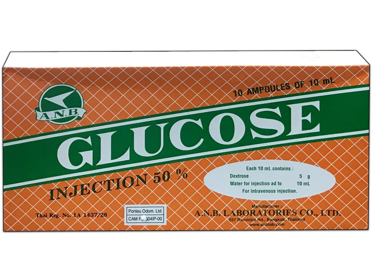 Glucose Injection 50% A.N.B (B/10x10ml) - បាយមេដ ខេមបូឌា - Buymed ...