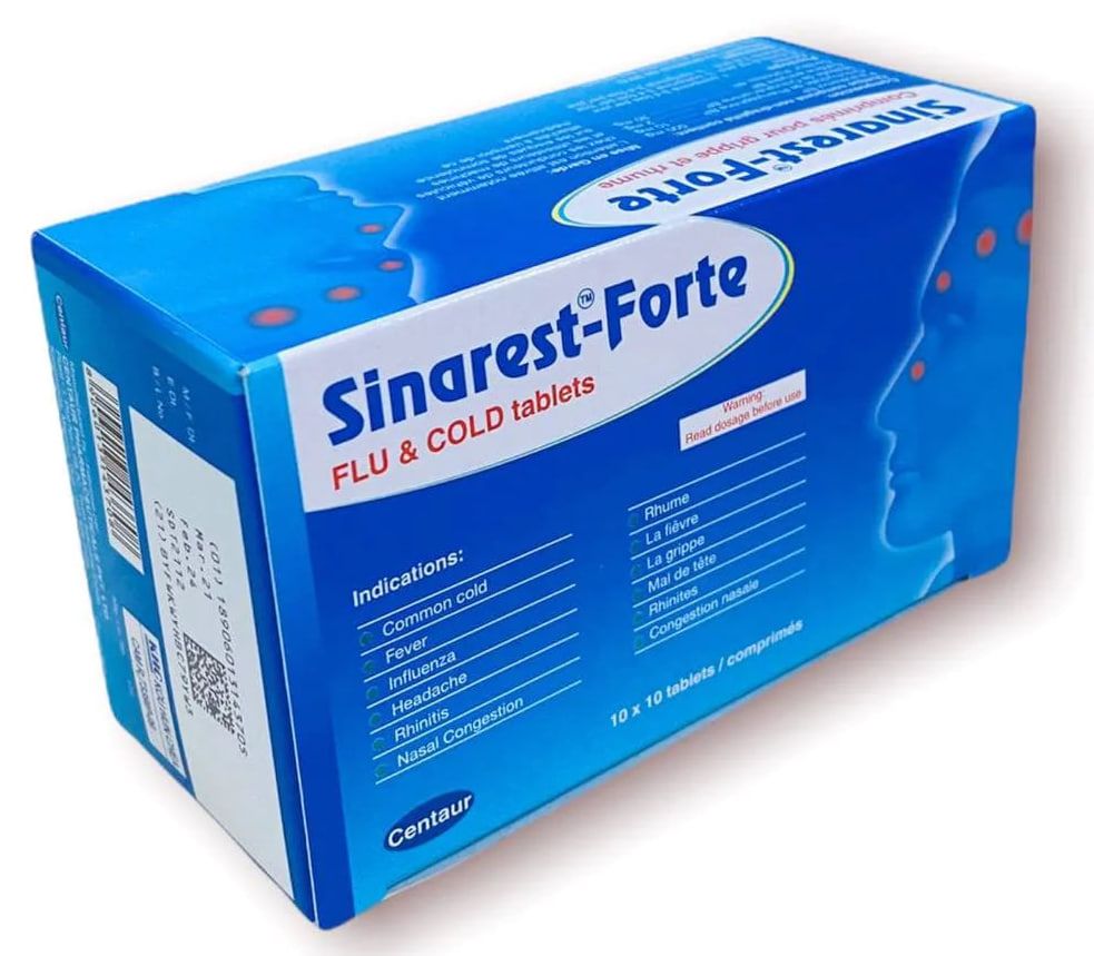 Sinarest Forte Tabs Centaur (B/10x10 Tabs) - បាយមេដ ខេមបូឌា - Buymed ...